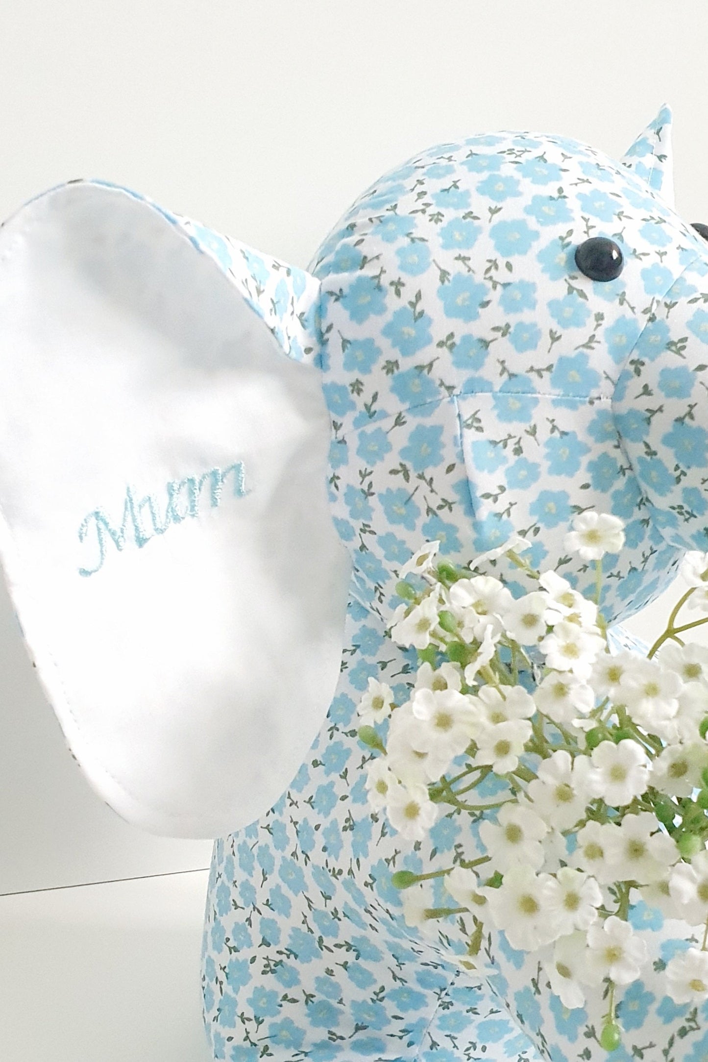 Forget-Me-Not Elephant - Personalised Keepsake