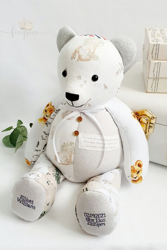 Beloved Bear - Personalised Birth-Weight Bear